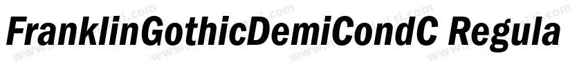 FranklinGothicDemiCondC Regular字体转换